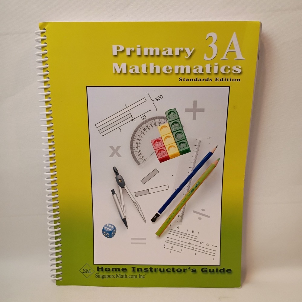 Primary Mathematics 3A, Home Instructor's Guide, Standards Edition, Spiral PB VG